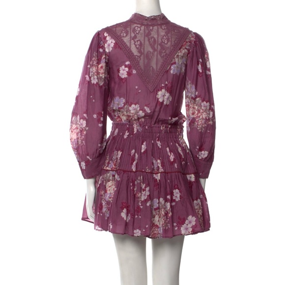 🎀 LoveSchackFancy Viola Floral Lace Print Mini Dress 🎀 - Picture 5 of 10